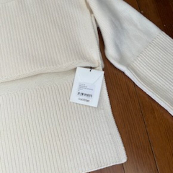 Toteme Signature Wool and Cotton Turtleneck, Cream, XS - Picture 7 of 12